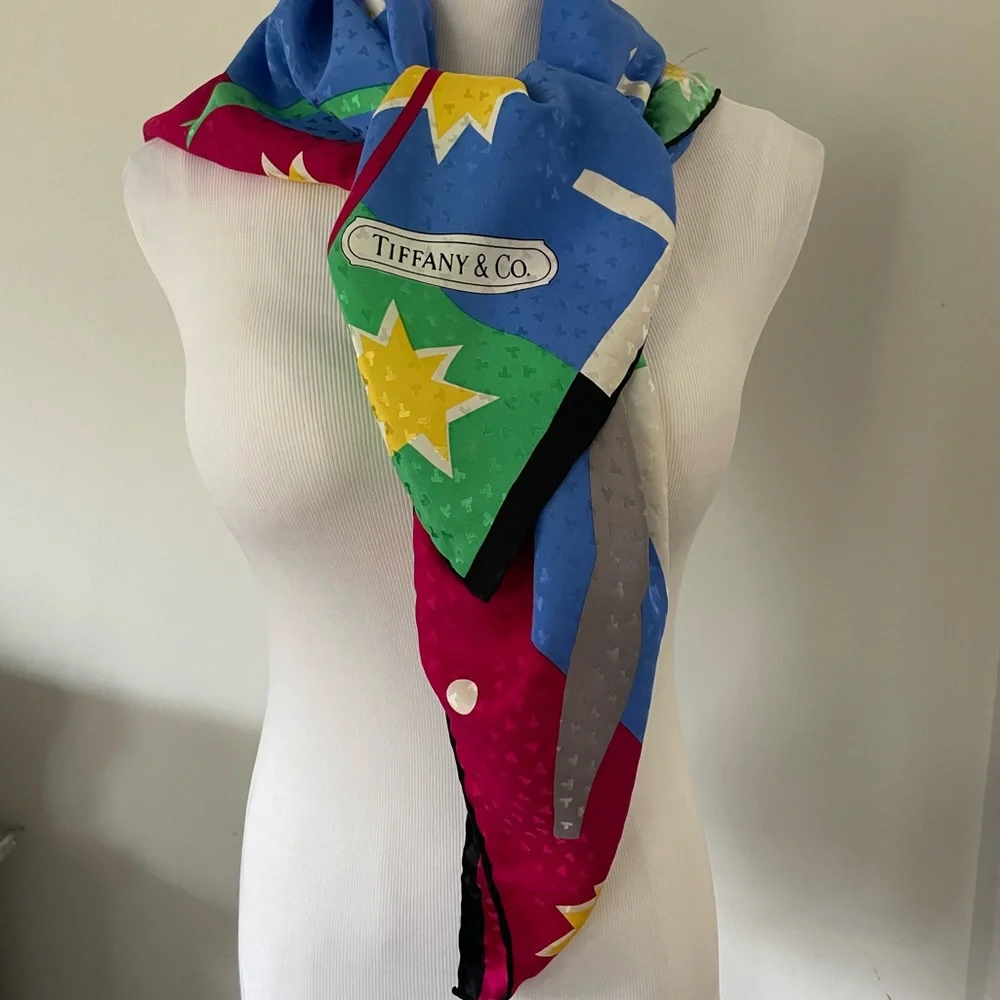 New! TIFFANY & CO SILK SCARF 35” SQUARE